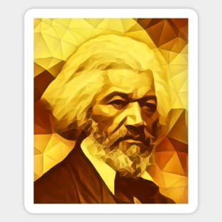 Frederick Douglass Golden Portrait | Frederick Douglass Artwork 10 Sticker